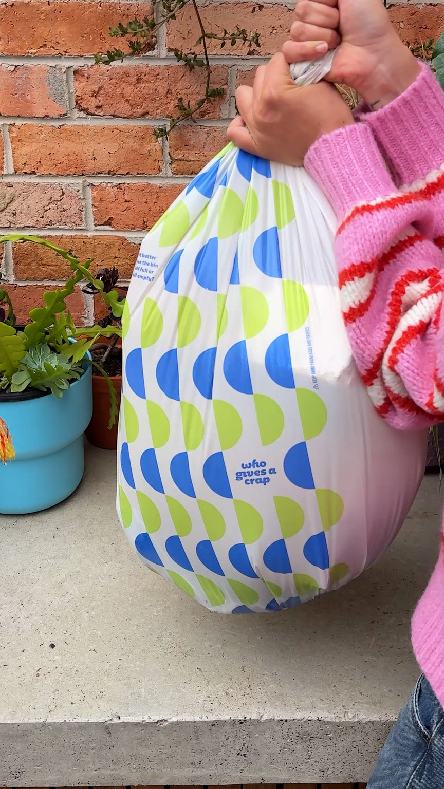 Video featuring 100% Recycled Garbage Bags